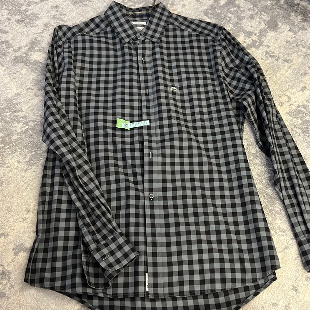 Lacoste checkered button down
